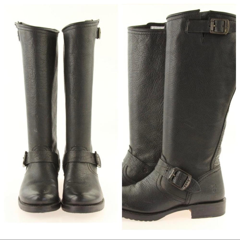 FRYE EQUESTRIAN VERONICA BOOTS BLACK